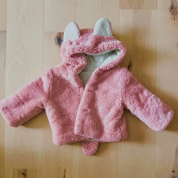Pink Fuzzy Baby Jacket - Picture 3 of 6